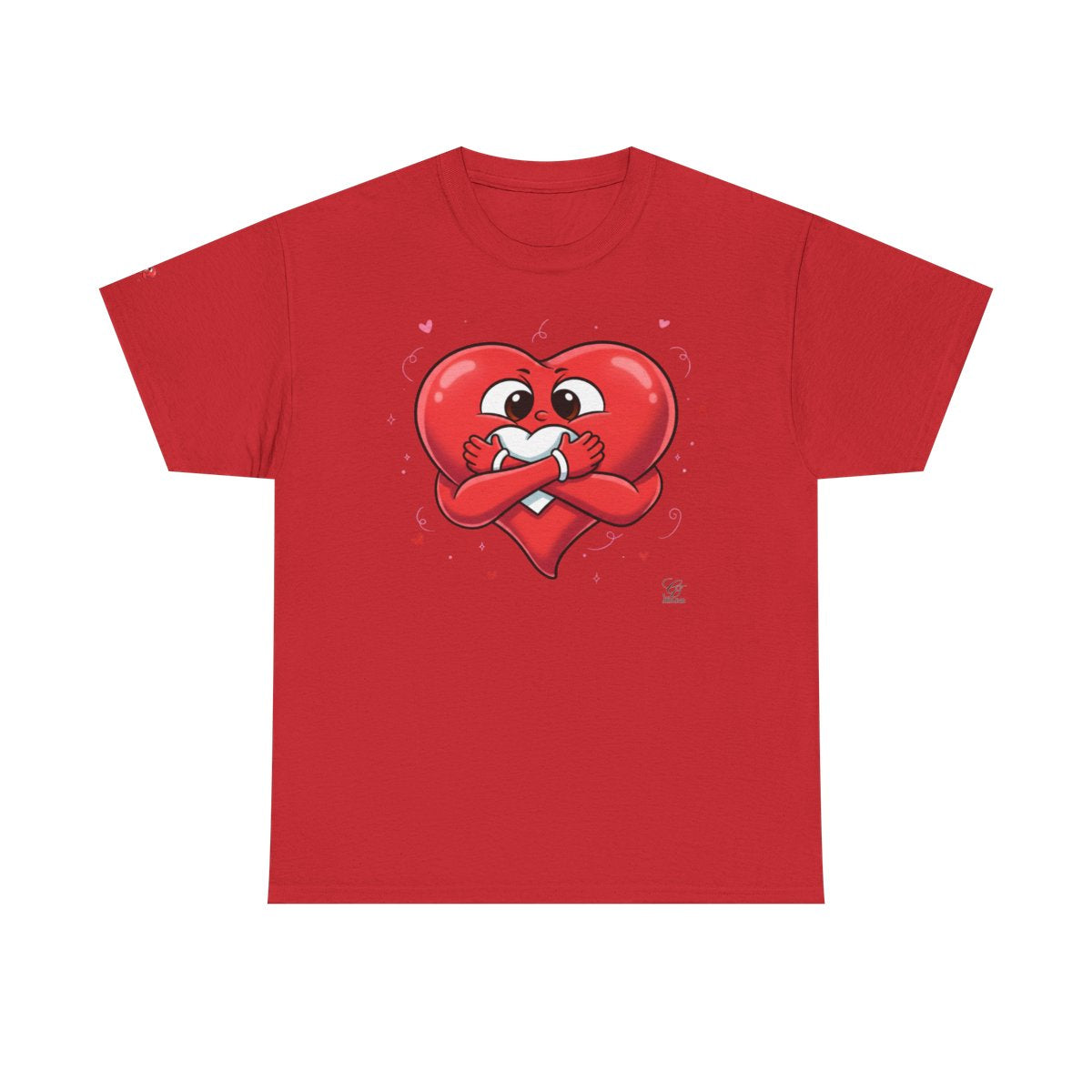 Cute Heart Holding Heart Unisex Heavy Cotton Tee by GT Artland