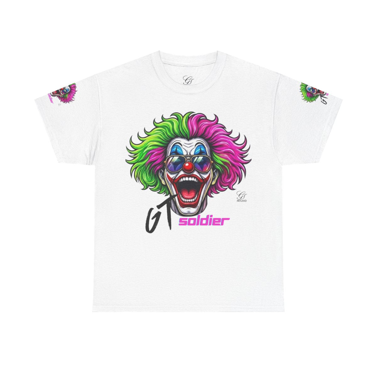GT Soldier Clown Rapper Fan Gear Elite Designer Unisex Heavy Cotton Tee by GT Artland