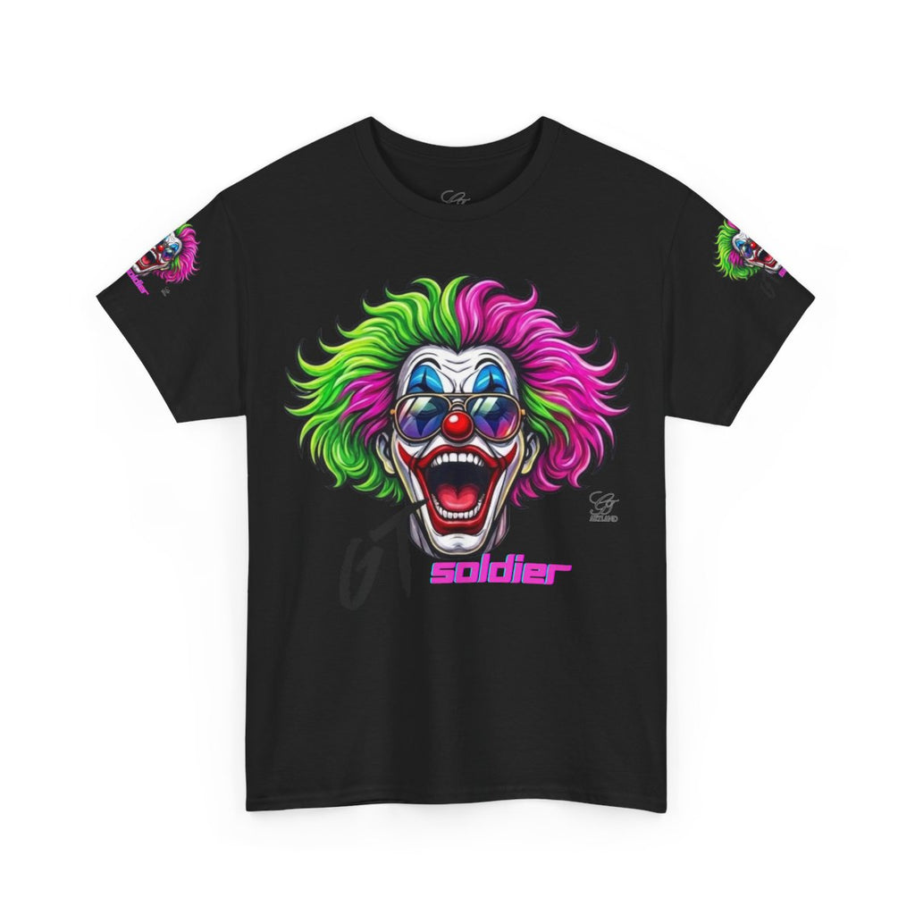 GT Soldier Clown Rapper Fan Gear Elite Designer Unisex Heavy Cotton Tee by GT Artland