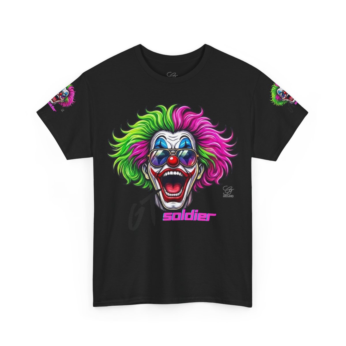 GT Soldier Clown Rapper Fan Gear Elite Designer Unisex Heavy Cotton Tee by GT Artland
