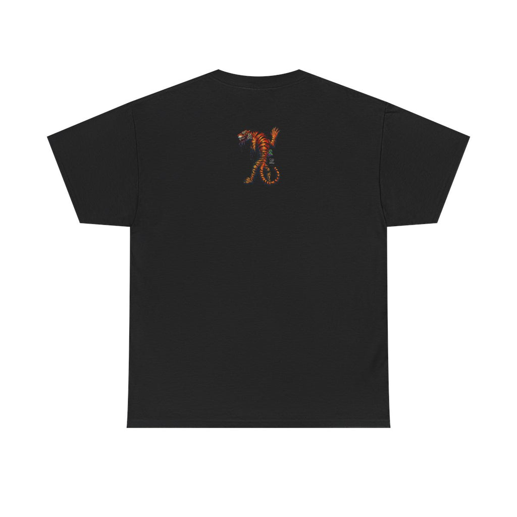 Tiger Spirit Urban Tattoo Style Unisex Heavy Cotton Tee by GT Artland