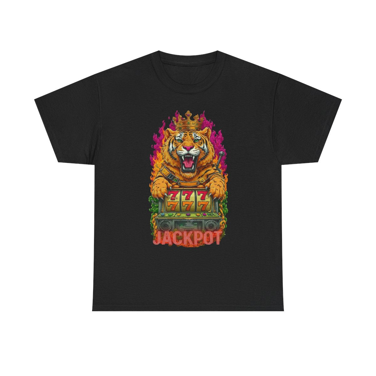 Jackpot King Tiger GT Designer Unisex Heavy Cotton Tee BY GT ARTLAND