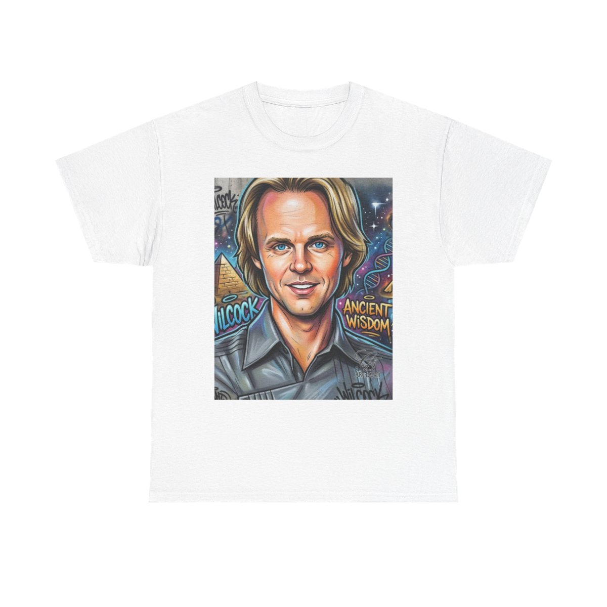 David Wilcock Legendary Urban Graphic Unisex Heavy Cotton Tee by GT Artland