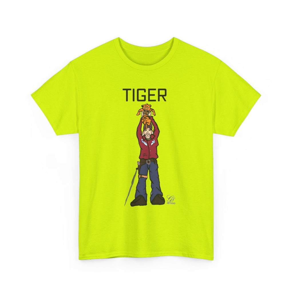 Tiger King Urban Toon Designer Edition Unisex Heavy Cotton Tee BY GT ARTLAND