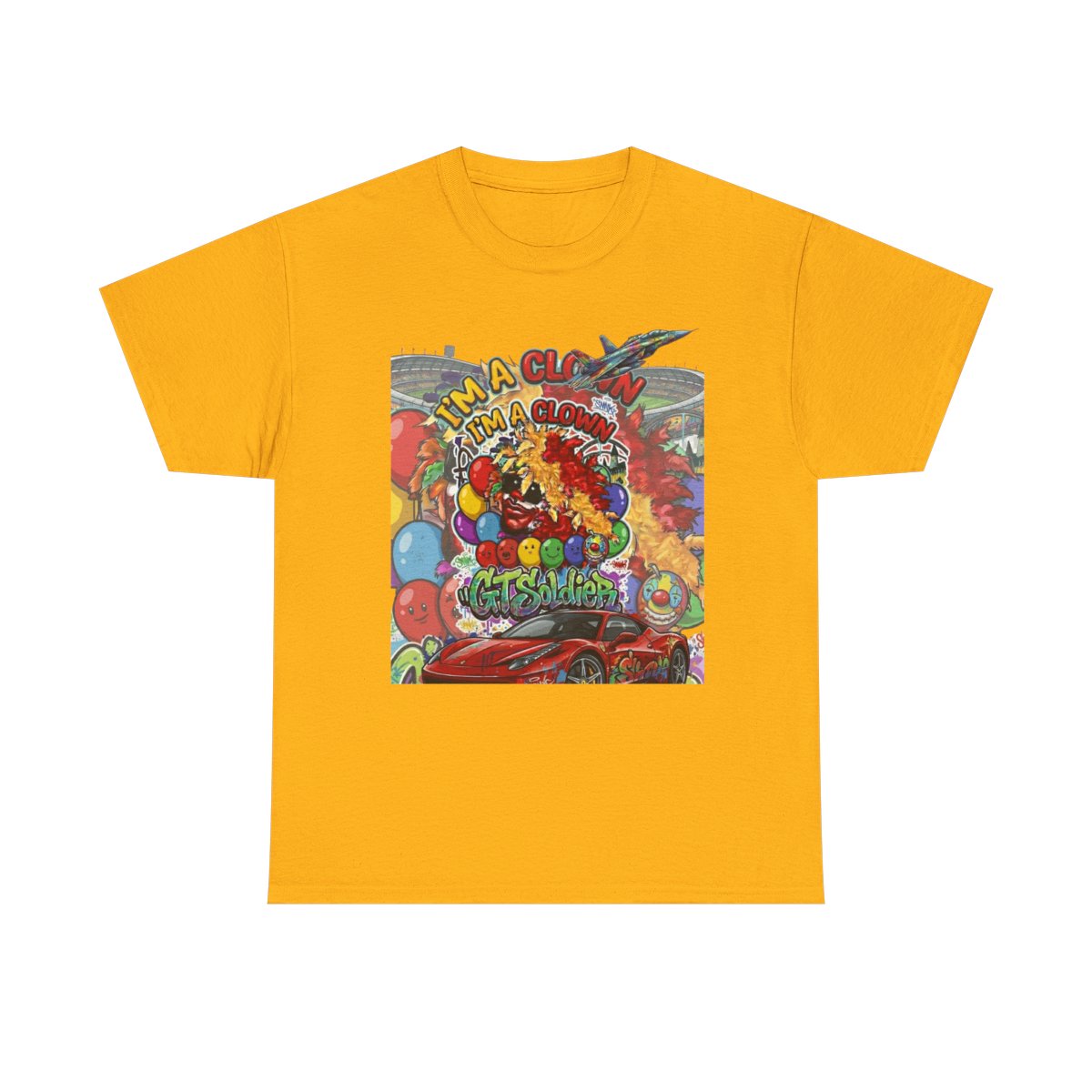 GT Soldier "Im a Clown" Unisex Heavy Cotton Tee by GT Artland