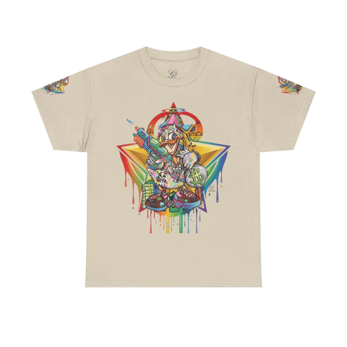 Urban Duck Super Swag Elite Designer Unisex Heavy Cotton Tee by GT Artland