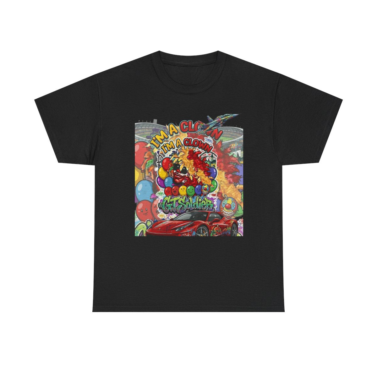 GT Soldier "Im a Clown" Unisex Heavy Cotton Tee by GT Artland