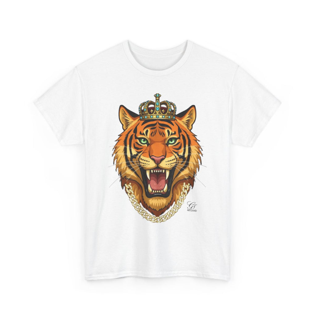 King Tiger GT Designer Unisex Heavy Cotton Tee BY GT ARTLAND