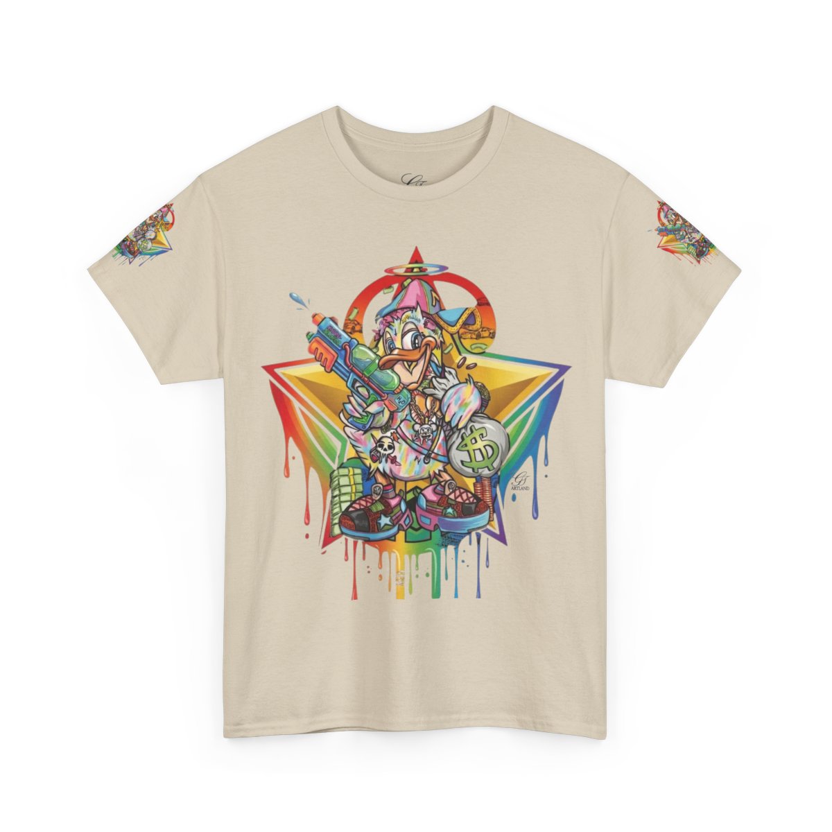 Urban Duck Super Swag Elite Designer Unisex Heavy Cotton Tee by GT Artland