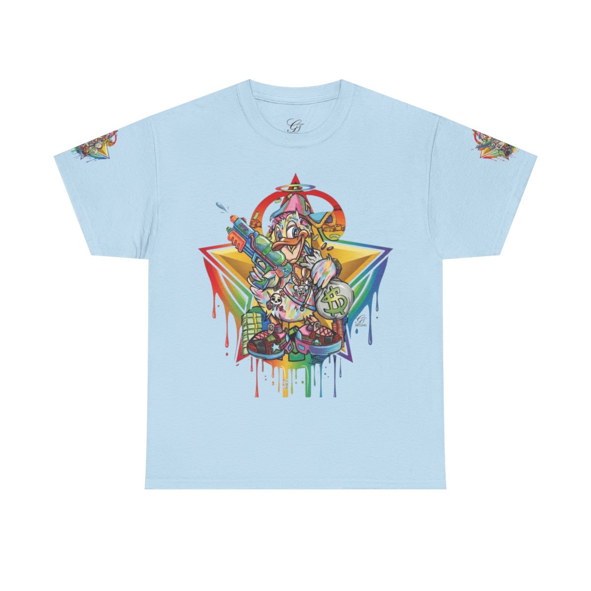 Urban Duck Super Swag Elite Designer Unisex Heavy Cotton Tee by GT Artland