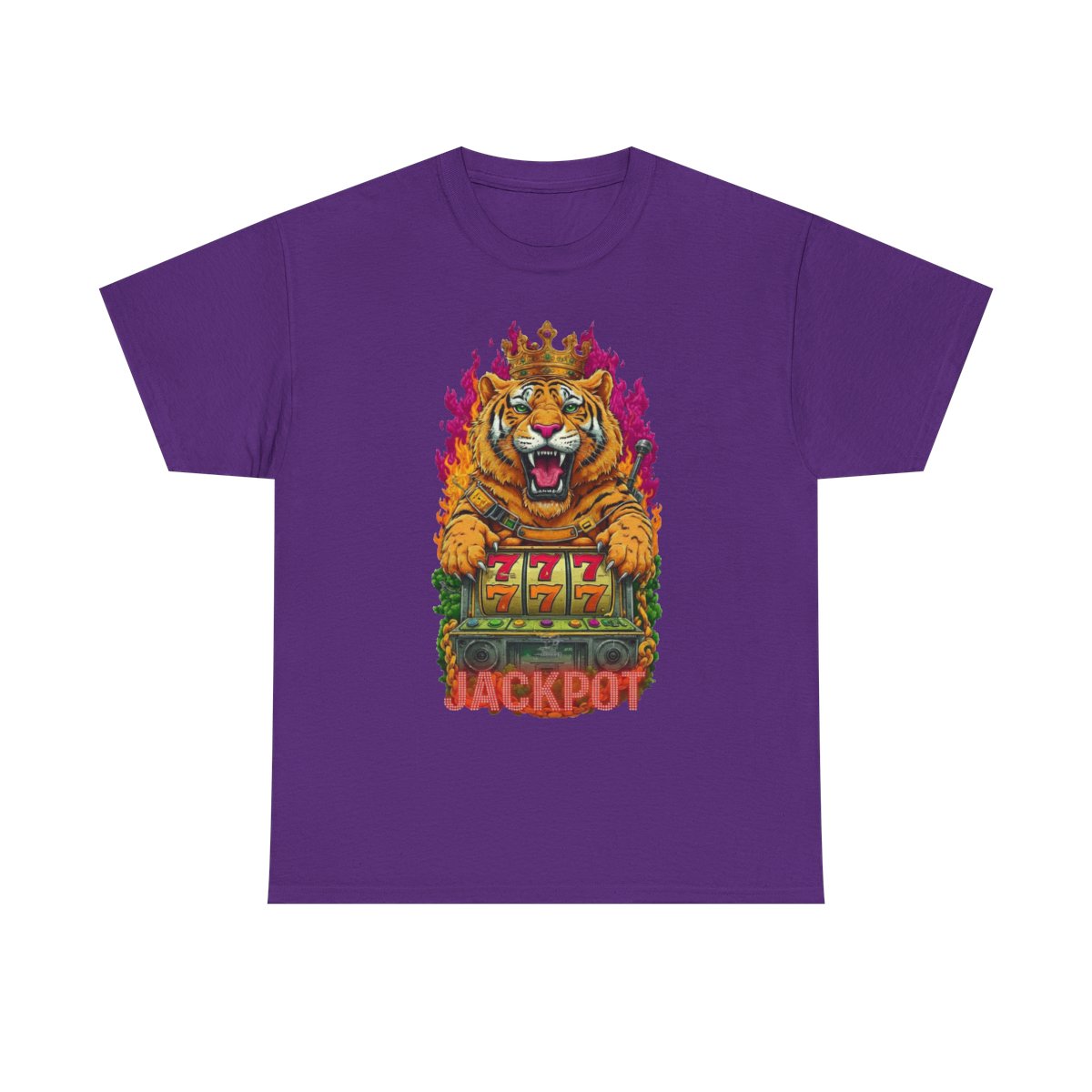Jackpot King Tiger GT Designer Unisex Heavy Cotton Tee BY GT ARTLAND
