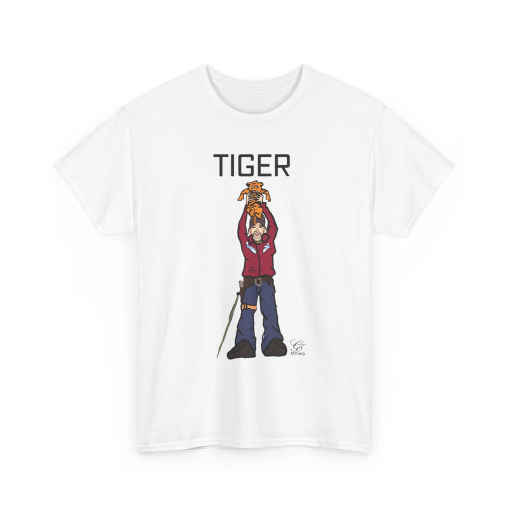 Tiger King Urban Toon Designer Edition Unisex Heavy Cotton Tee BY GT ARTLAND
