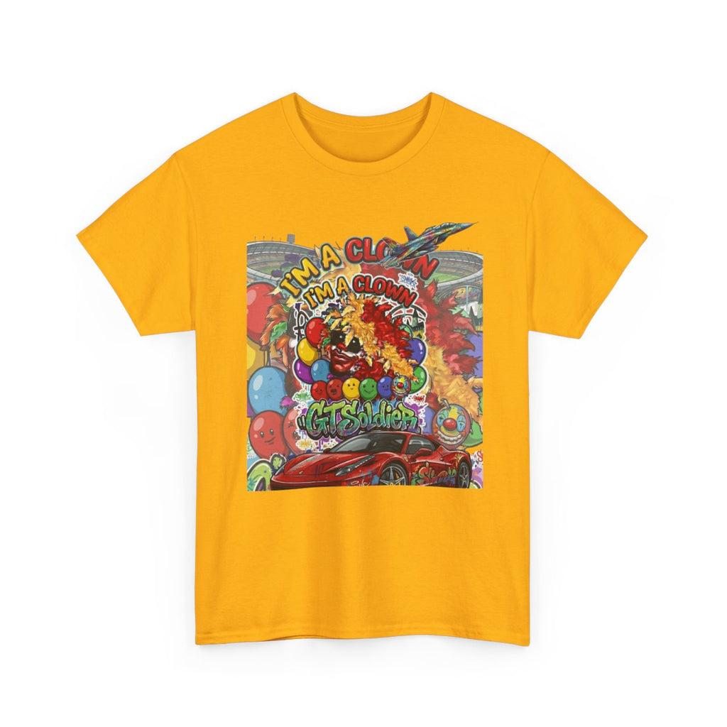 GT Soldier "Im a Clown" Unisex Heavy Cotton Tee by GT Artland