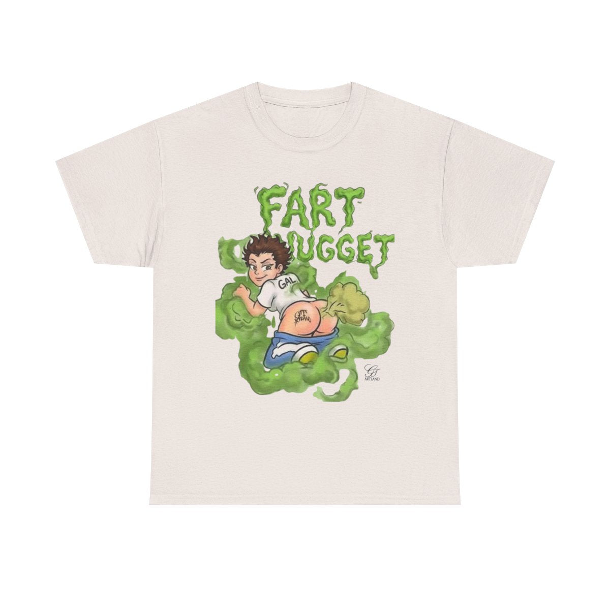 Fart Nugget Girl Unisex Heavy Cotton Tee by GT Artland