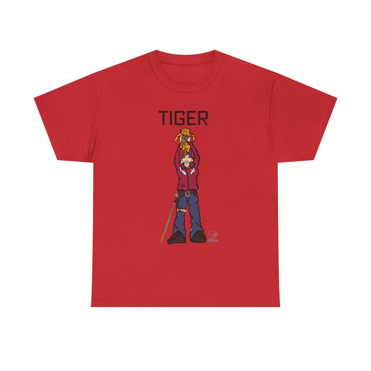 Tiger King Urban Toon Designer Edition Unisex Heavy Cotton Tee BY GT ARTLAND