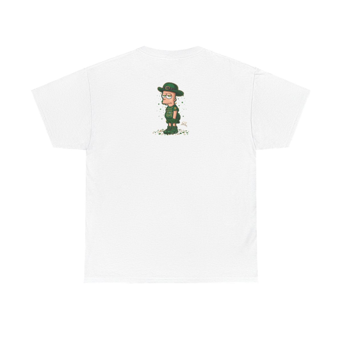 Lucky Charm Urban Irish Bart Designer St Patrick's Day Theme Unisex Heavy Cotton Tee by GT Artland