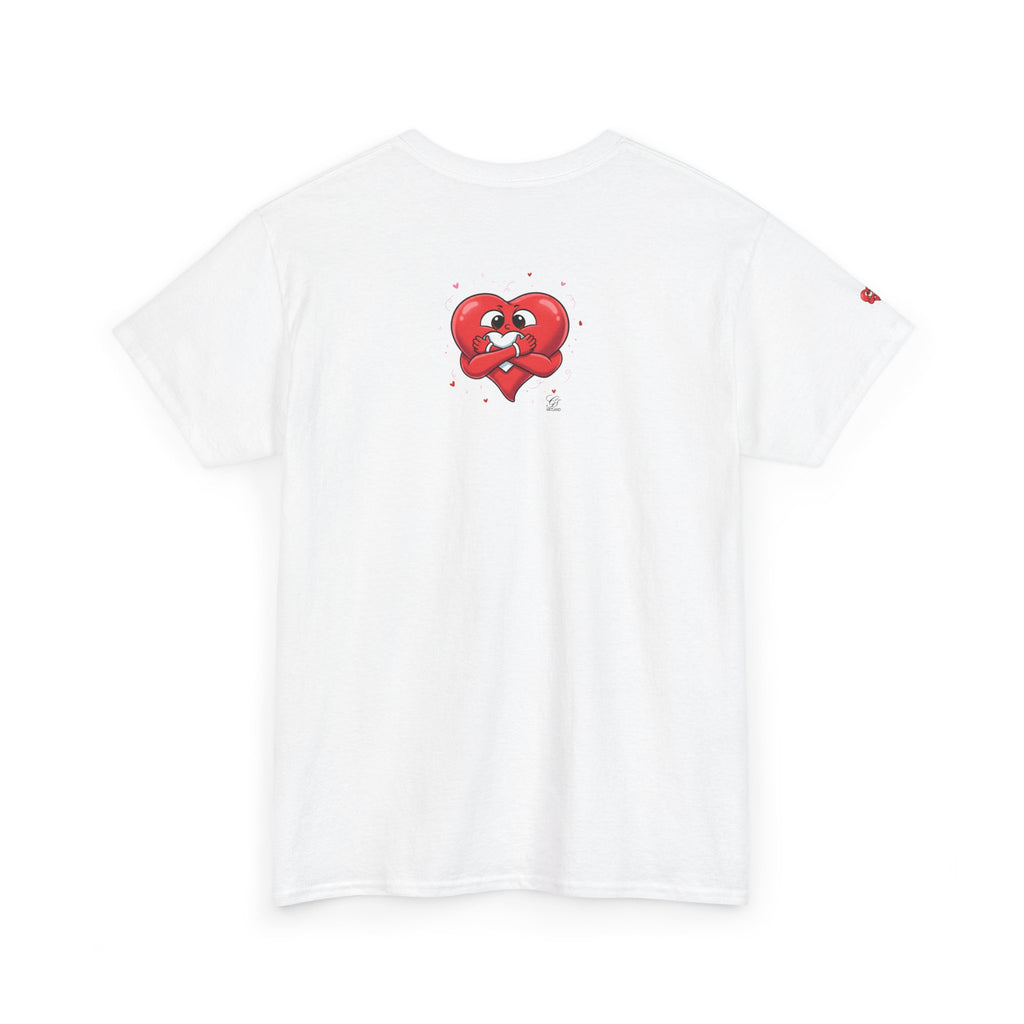Cute Heart Holding Heart Unisex Heavy Cotton Tee by GT Artland
