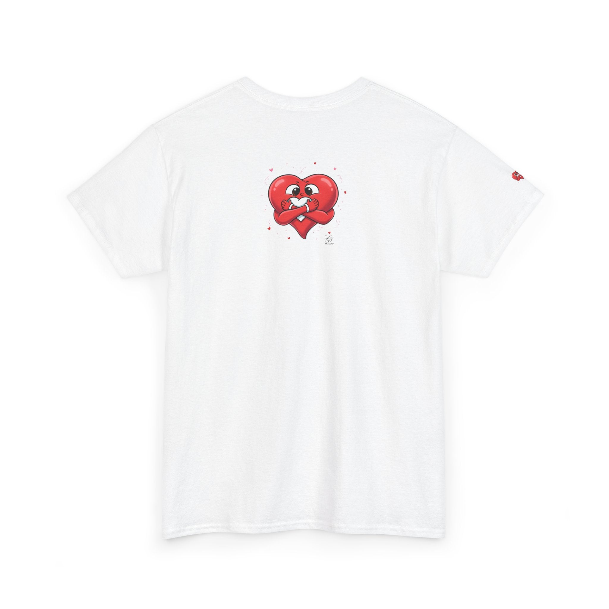 Cute Heart Holding Heart Unisex Heavy Cotton Tee by GT Artland