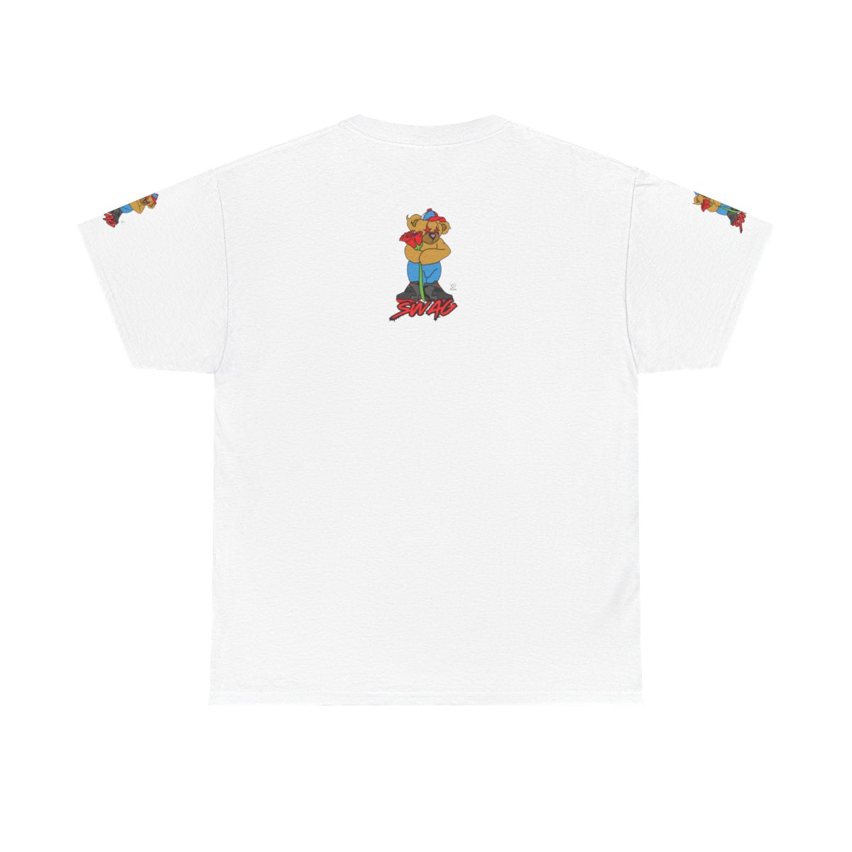 SWAG Love Designer Hip Rose Bear Unisex Heavy Cotton Tee by GT Artland
