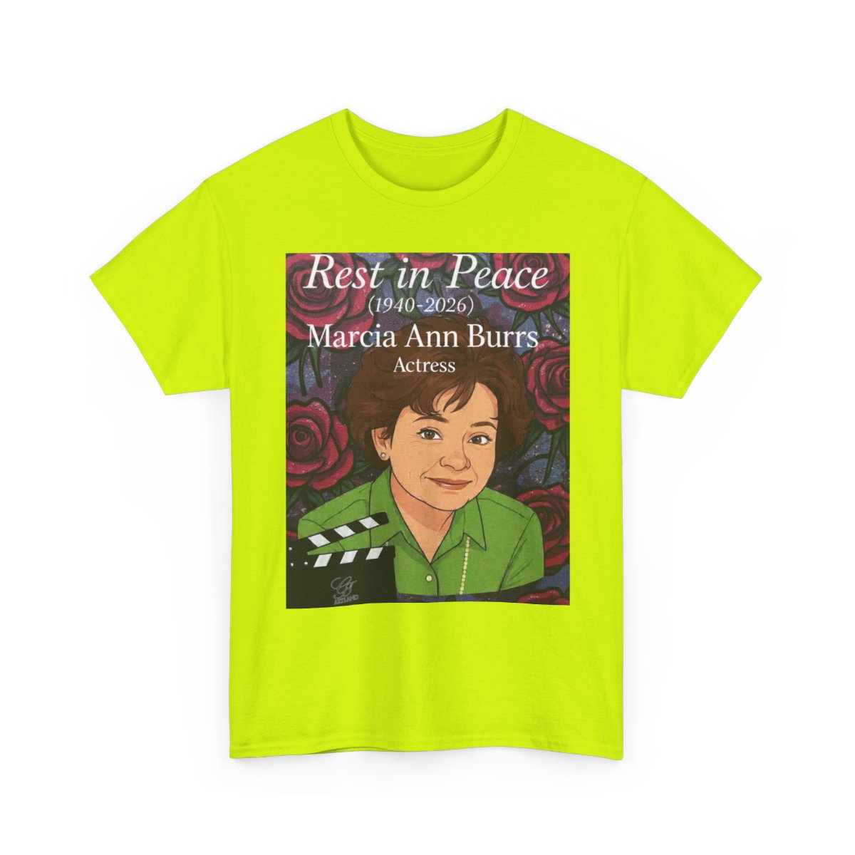 Marcia Ann Burrs Memerial Actress Legend Unisex Heavy Cotton Tee BY GT ARTLAND