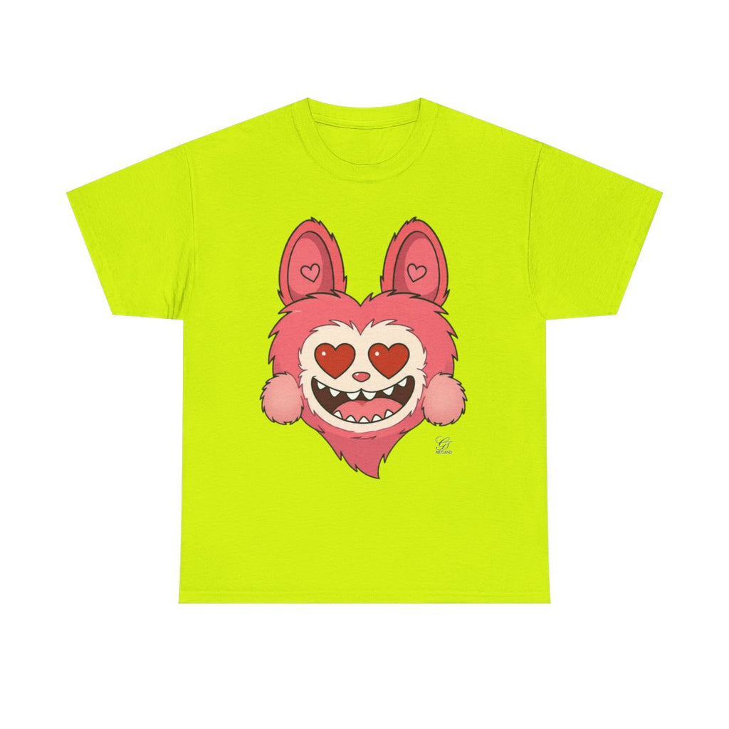 Pink Bubu La Designer Unisex Heavy Cotton Tee BY GT ARTLAND
