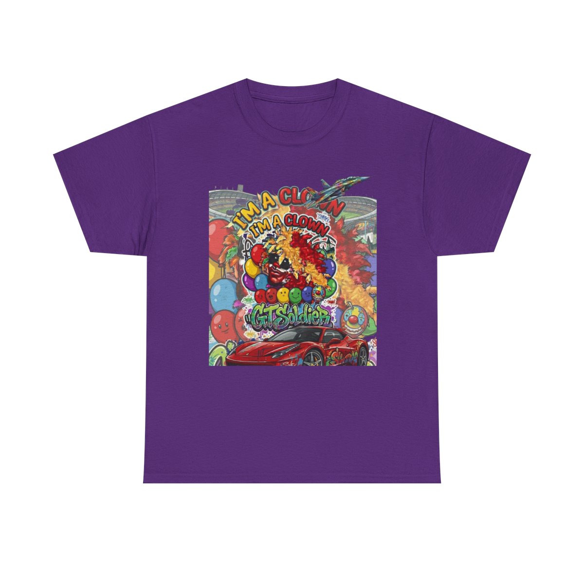 GT Soldier "Im a Clown" Unisex Heavy Cotton Tee by GT Artland