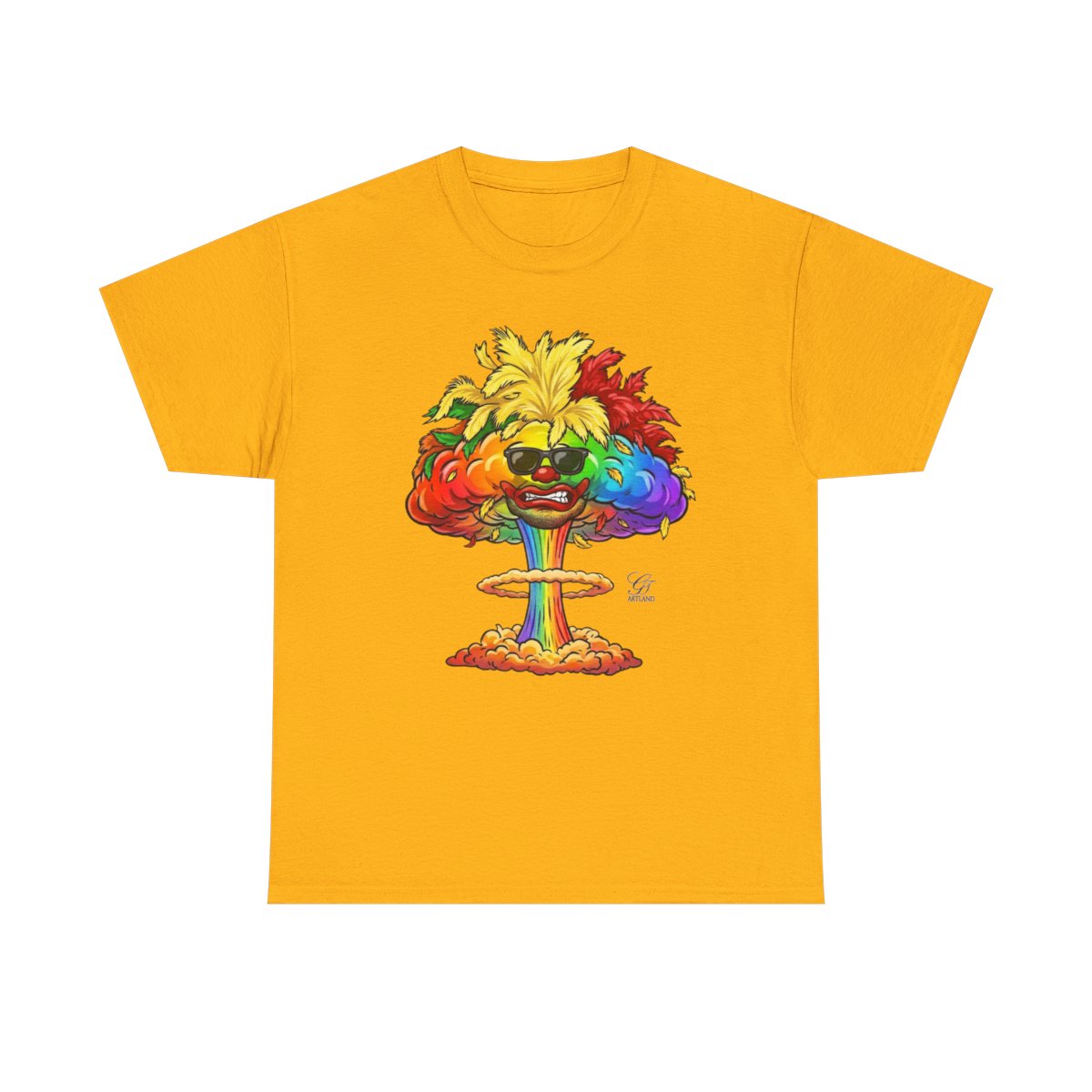 Mushroom Nuclear Cloud GT Soldier Fan Gear Unisex Heavy Cotton Tee by GT Artland