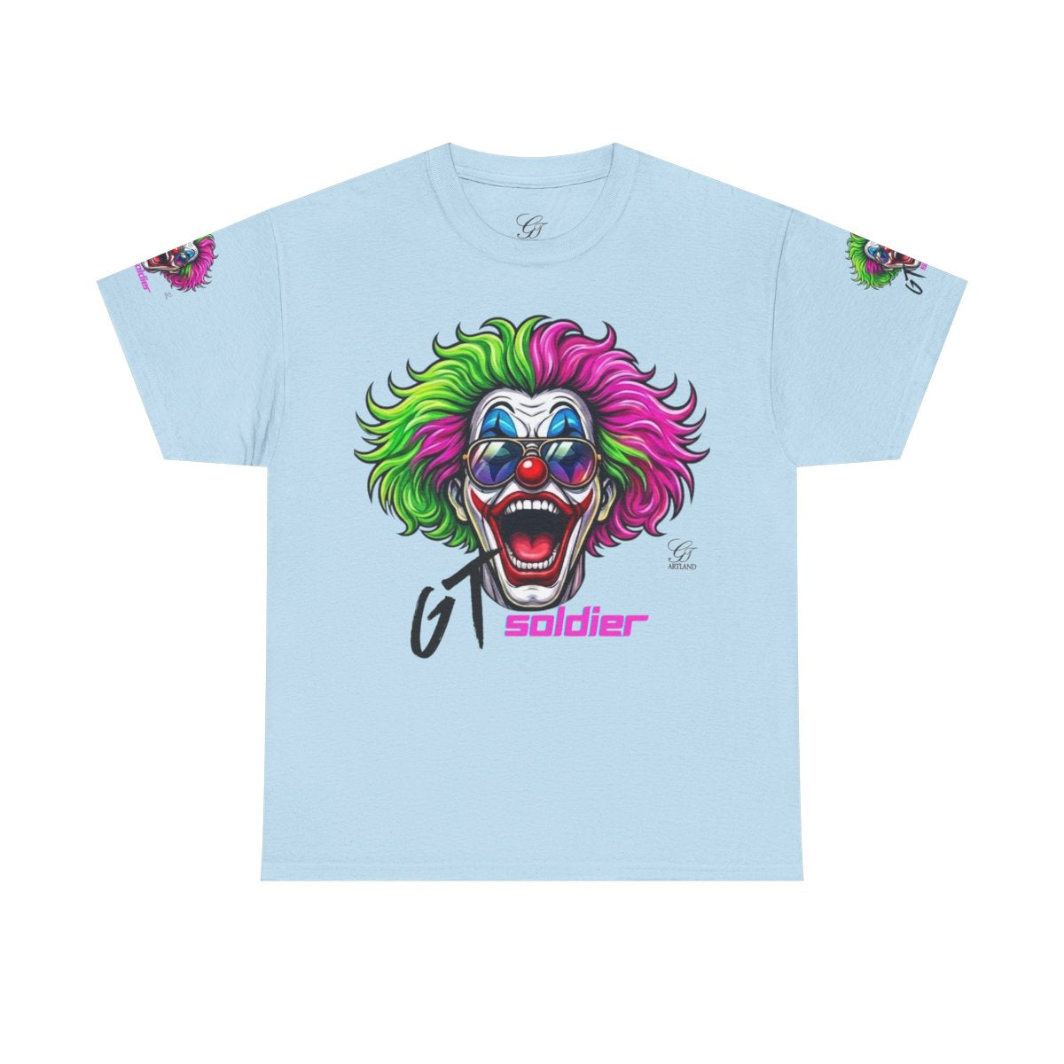 GT Soldier Clown Rapper Fan Gear Elite Designer Unisex Heavy Cotton Tee by GT Artland