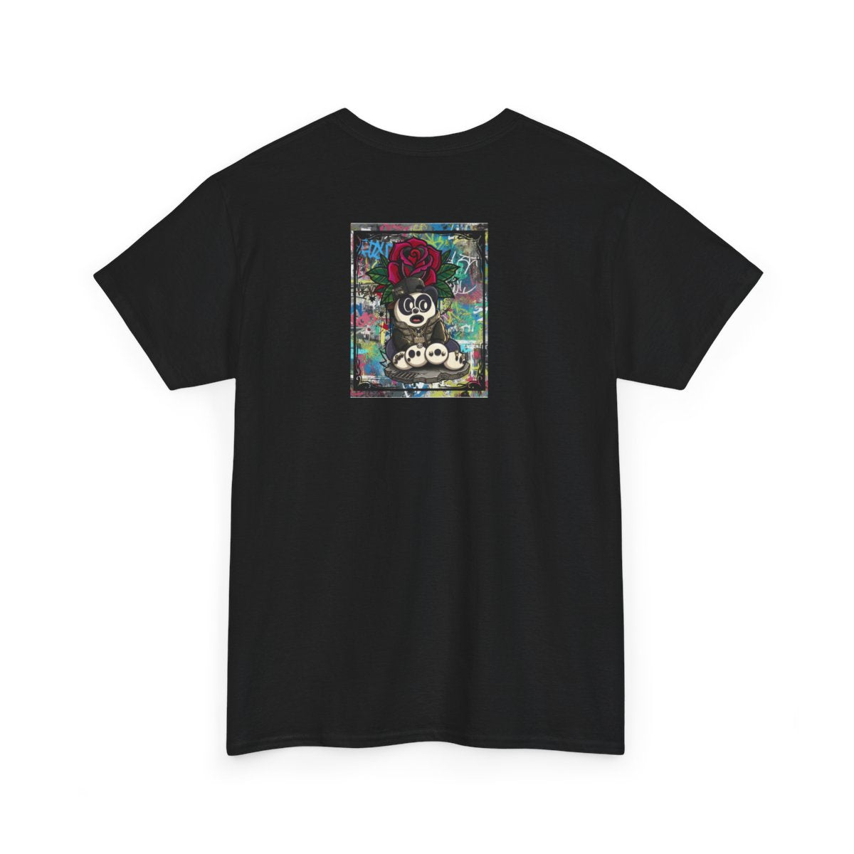 Urban Designer Panda Rose Artist Edtion Unisex Heavy Cotton Tee BY GT ARTLAND