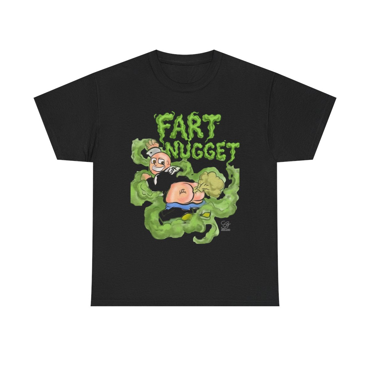 Fart Nugget Unisex Heavy Cotton Tee by GT Artland