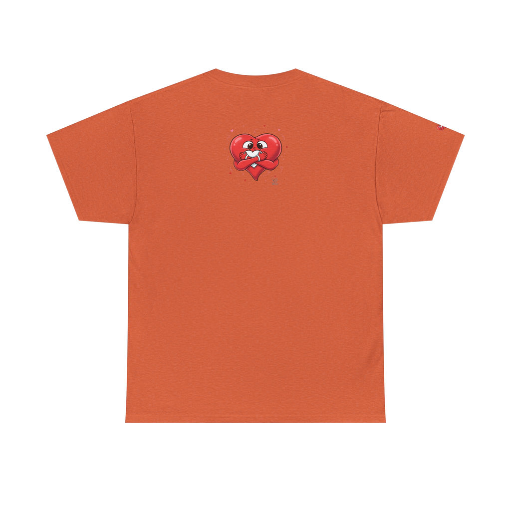 Cute Heart Holding Heart Unisex Heavy Cotton Tee by GT Artland