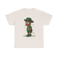 Lucky Charm Urban Irish Ebony bart Designer St Patrick's Day Theme Unisex Heavy Cotton Tee by GT Artland