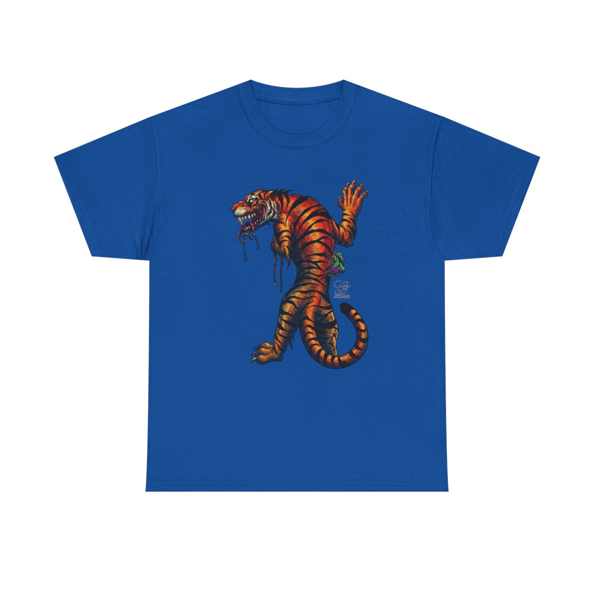 Tiger Spirit Urban Tattoo Style Unisex Heavy Cotton Tee by GT Artland
