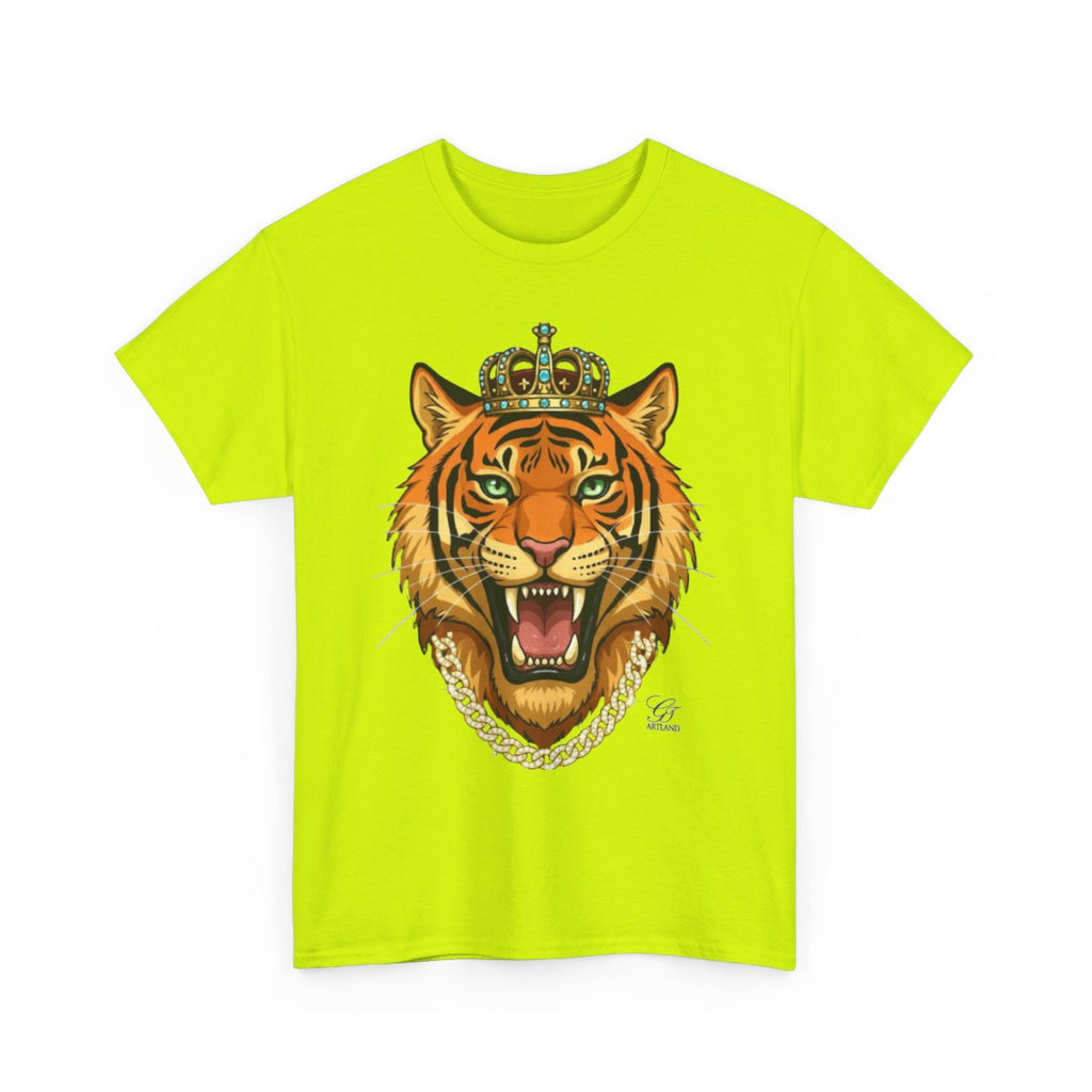 King Tiger GT Designer Unisex Heavy Cotton Tee BY GT ARTLAND
