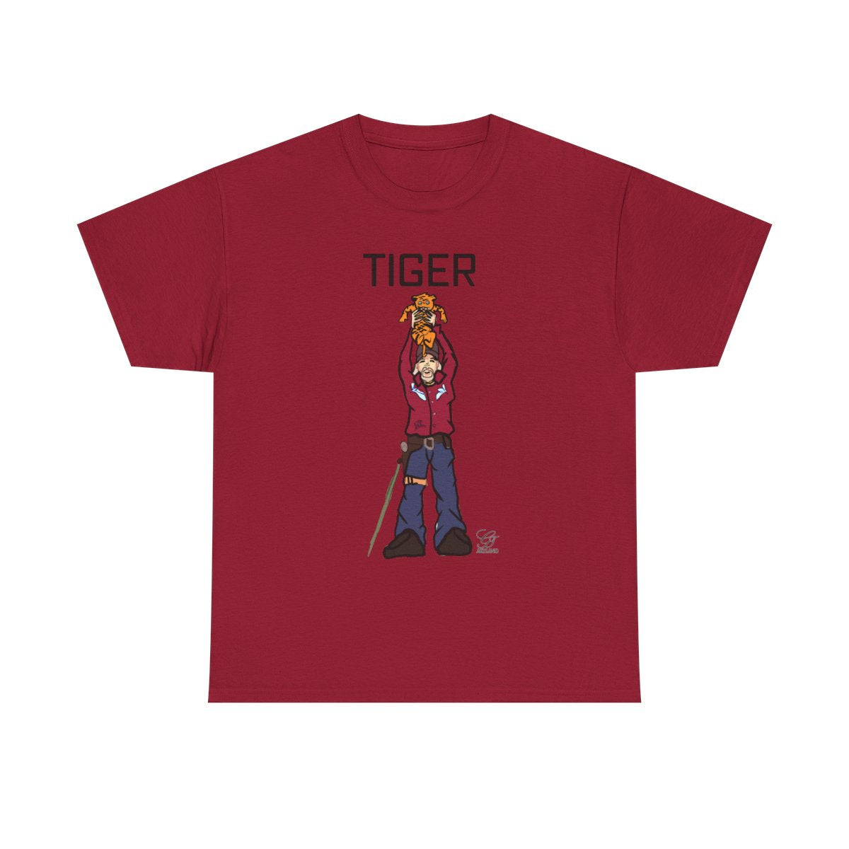 Tiger King Urban Toon Designer Edition Unisex Heavy Cotton Tee BY GT ARTLAND