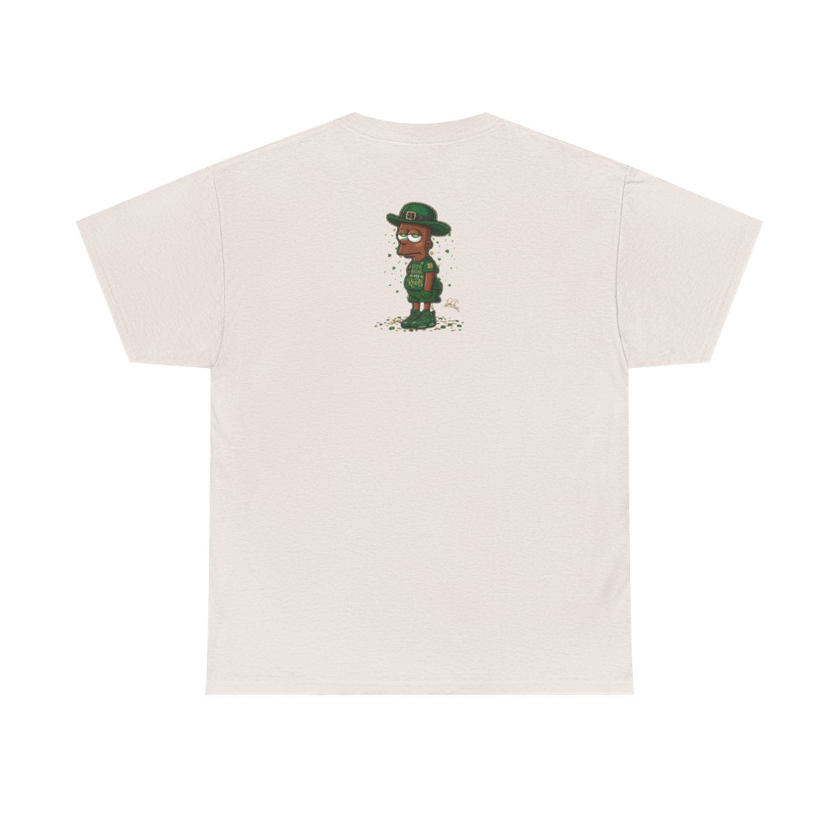 Lucky Charm Urban Irish Ebony bart Designer St Patrick's Day Theme Unisex Heavy Cotton Tee by GT Artland