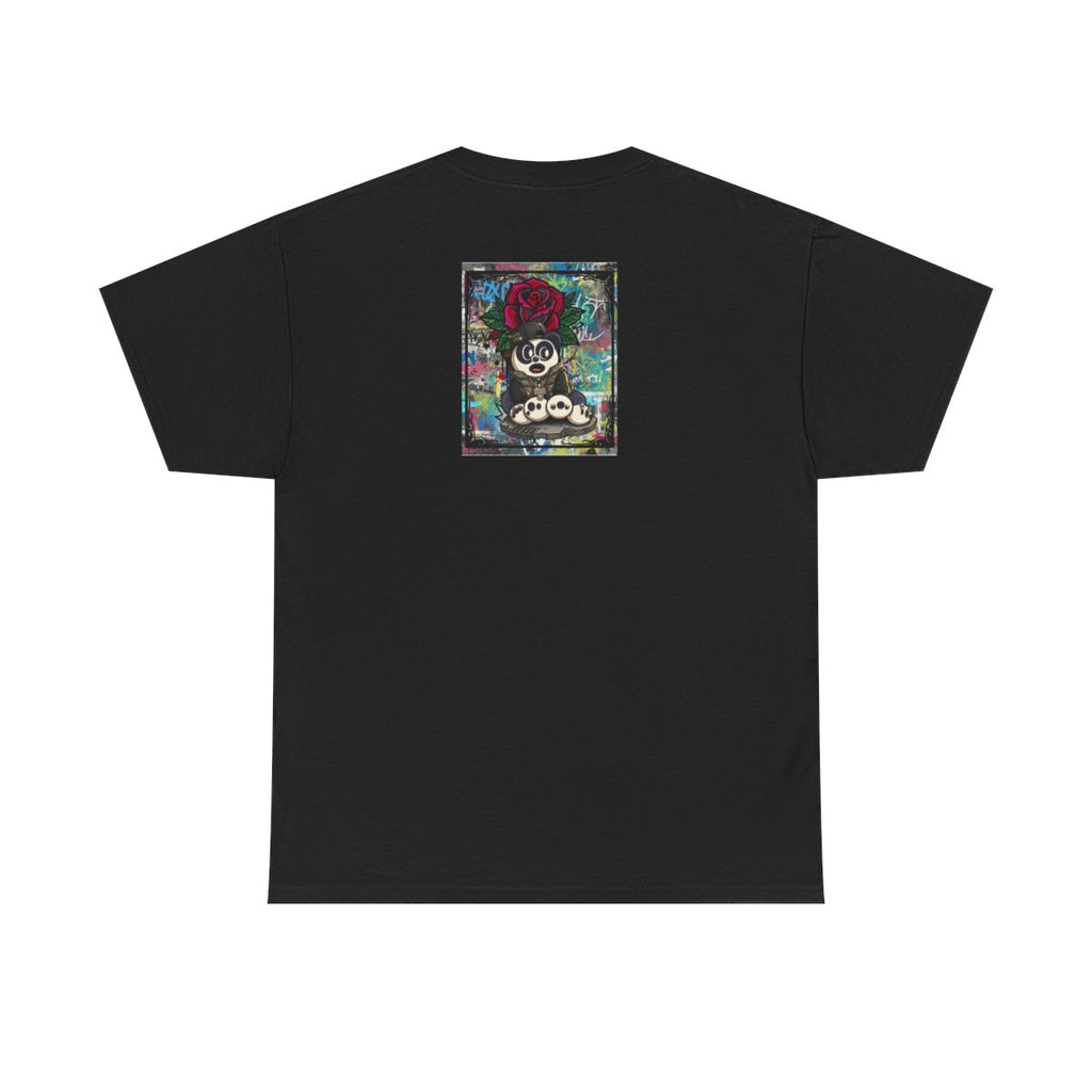 Urban Designer Panda Rose Artist Edtion Unisex Heavy Cotton Tee BY GT ARTLAND