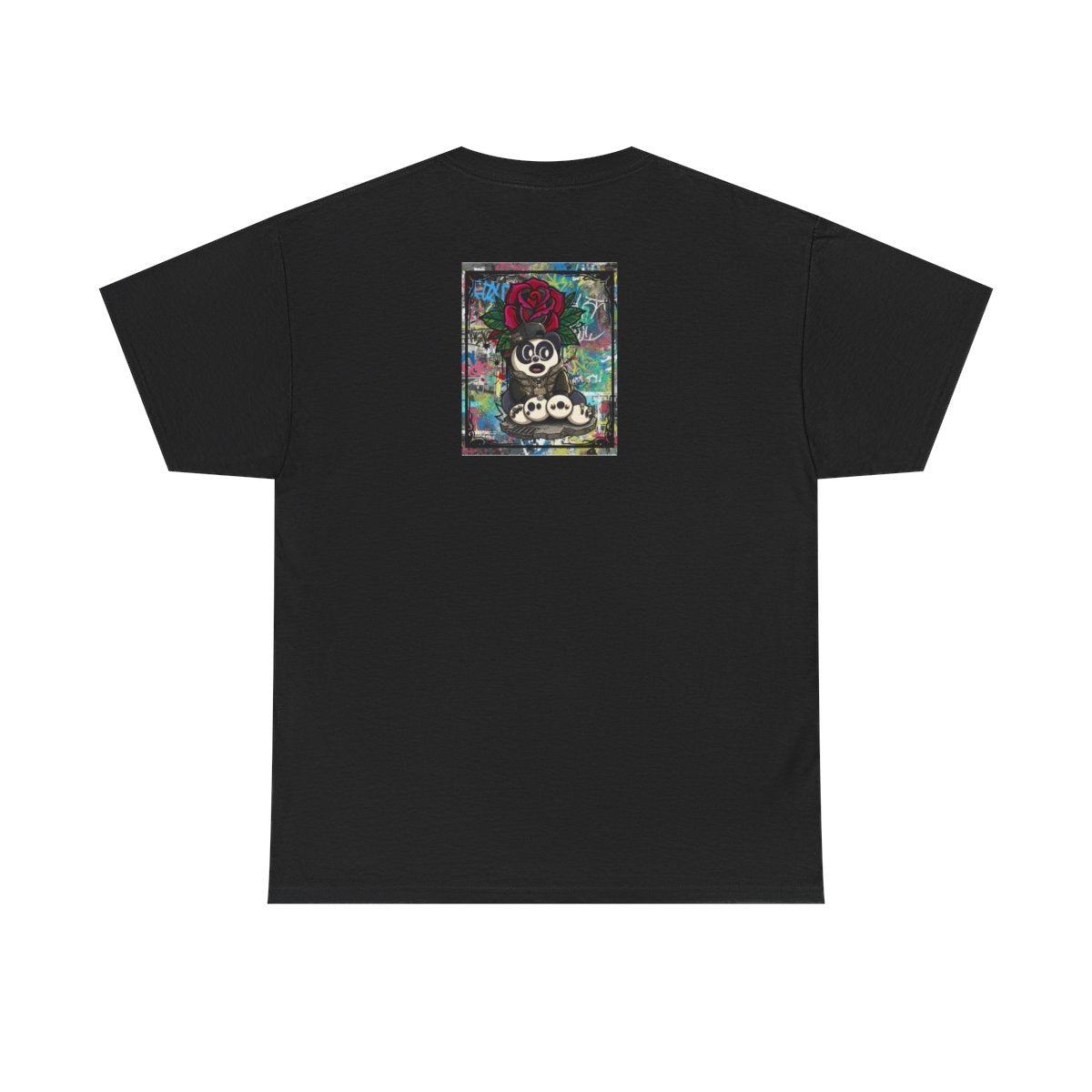 Urban Designer Panda Rose Artist Edtion Unisex Heavy Cotton Tee BY GT ARTLAND
