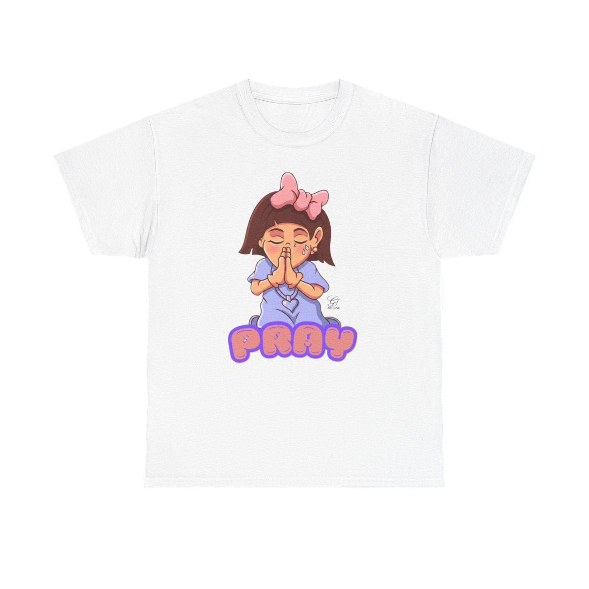 Pray Original Designer Unisex Heavy Cotton Tee by GT Artland