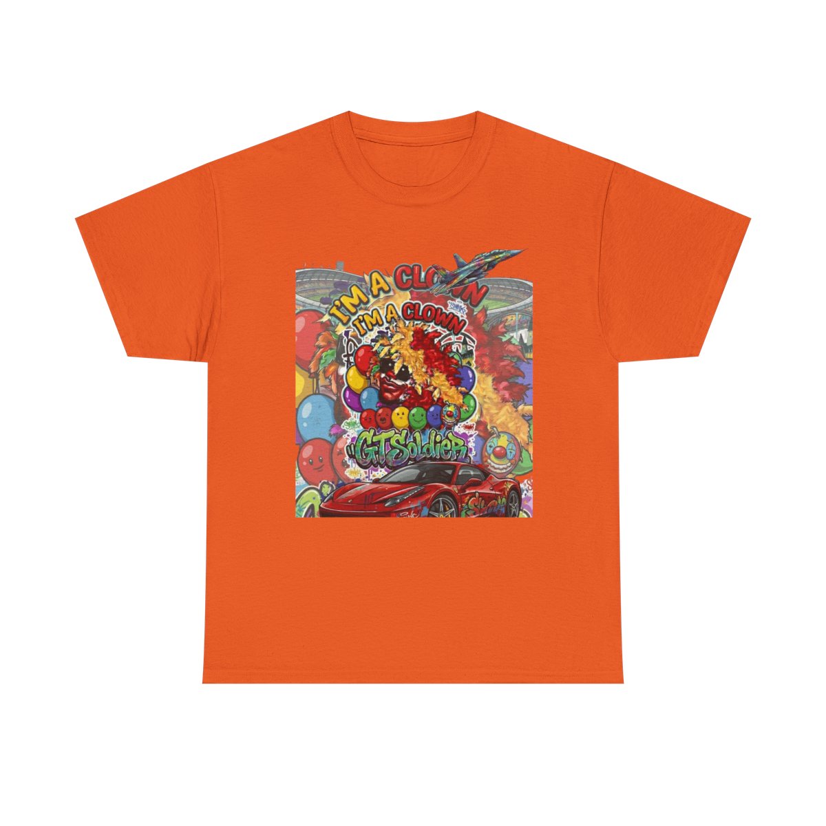 GT Soldier "Im a Clown" Unisex Heavy Cotton Tee by GT Artland