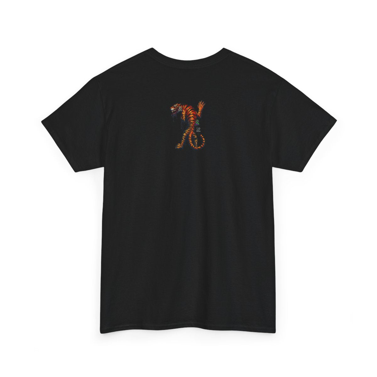 Tiger Spirit Urban Tattoo Style Unisex Heavy Cotton Tee by GT Artland