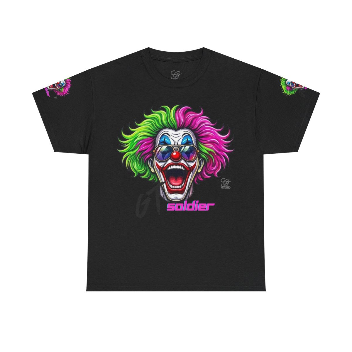 GT Soldier Clown Rapper Fan Gear Elite Designer Unisex Heavy Cotton Tee by GT Artland