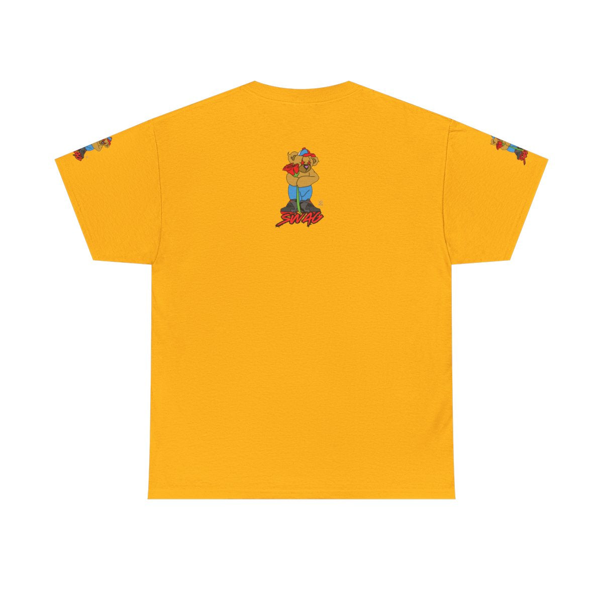 SWAG Love Designer Hip Rose Bear Unisex Heavy Cotton Tee by GT Artland