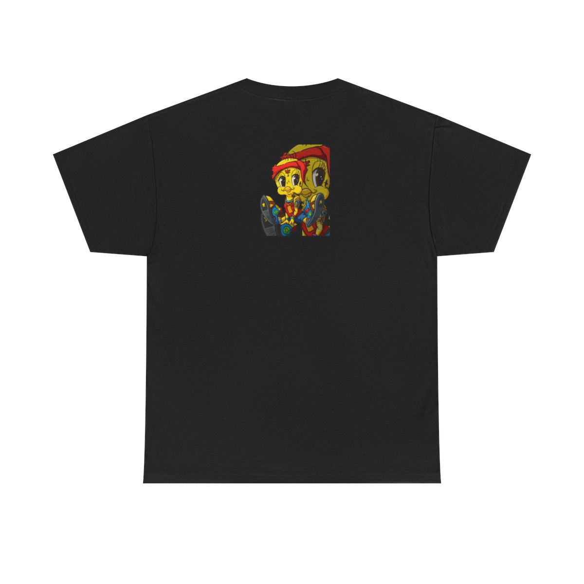 Red Bandana Ghetto Tweet Bird Designer Unisex style Heavy Cotton Tee BY GT ARTLAND