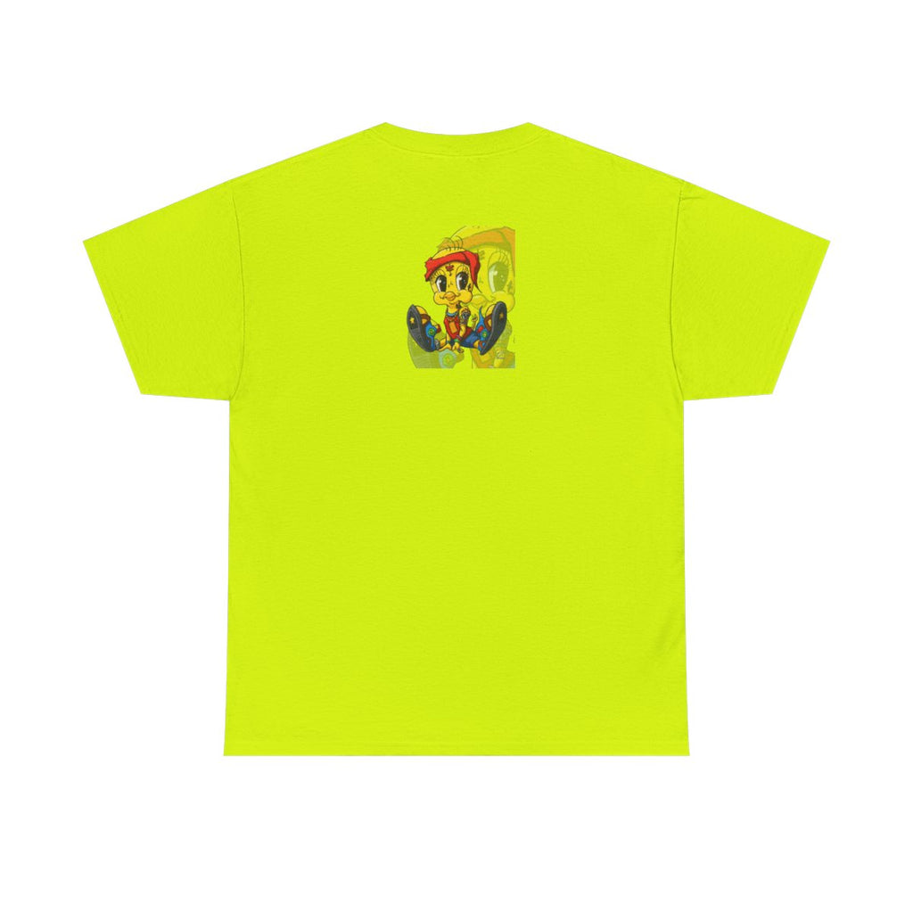 Red Bandana Ghetto Tweet Bird Designer Unisex style Heavy Cotton Tee BY GT ARTLAND