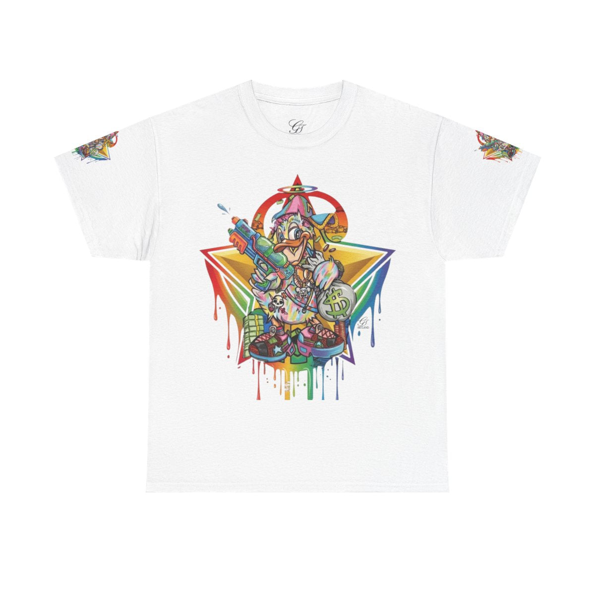 Urban Duck Super Swag Elite Designer Unisex Heavy Cotton Tee by GT Artland