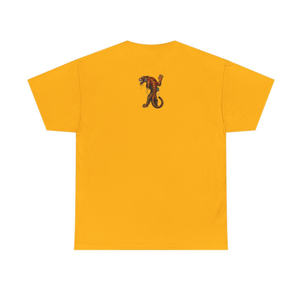 Tiger Spirit Urban Tattoo Style Unisex Heavy Cotton Tee by GT Artland