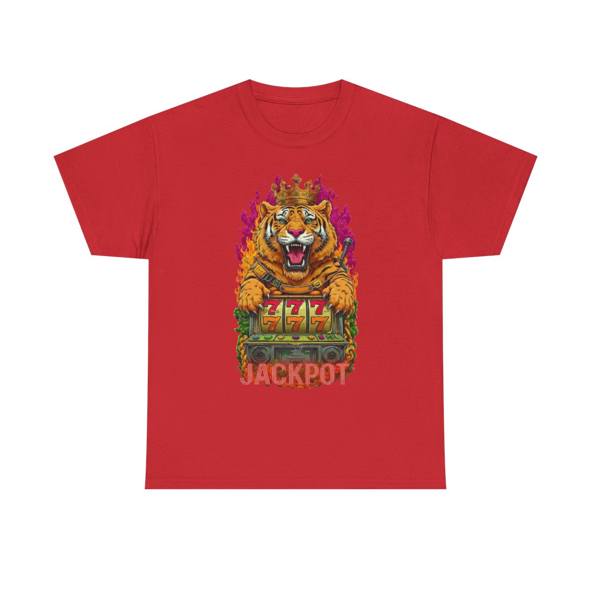 Jackpot King Tiger GT Designer Unisex Heavy Cotton Tee BY GT ARTLAND