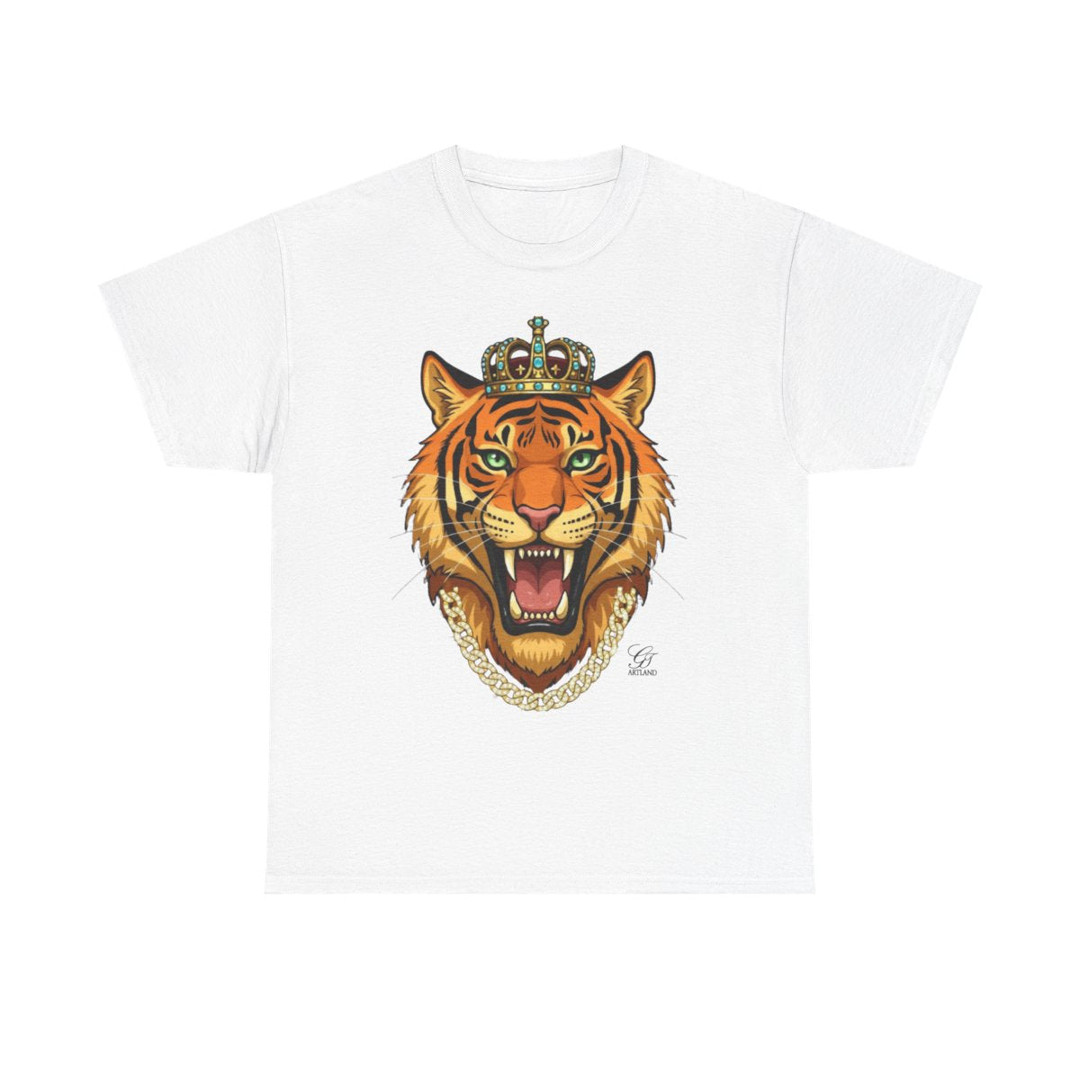 King Tiger GT Designer Unisex Heavy Cotton Tee BY GT ARTLAND