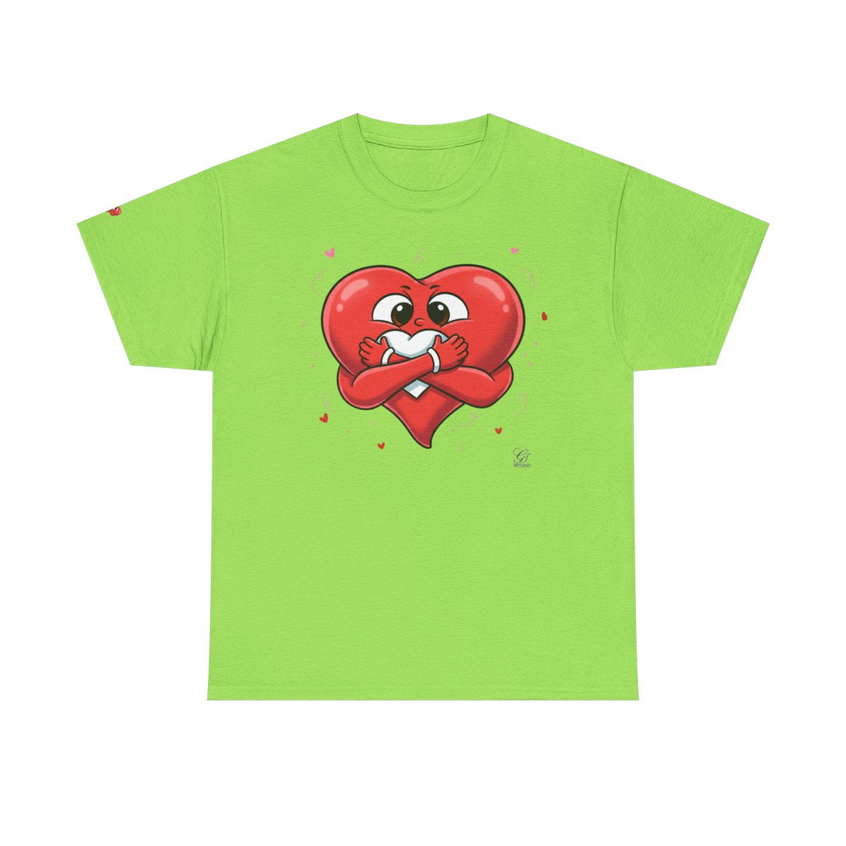 Cute Heart Holding Heart Unisex Heavy Cotton Tee by GT Artland